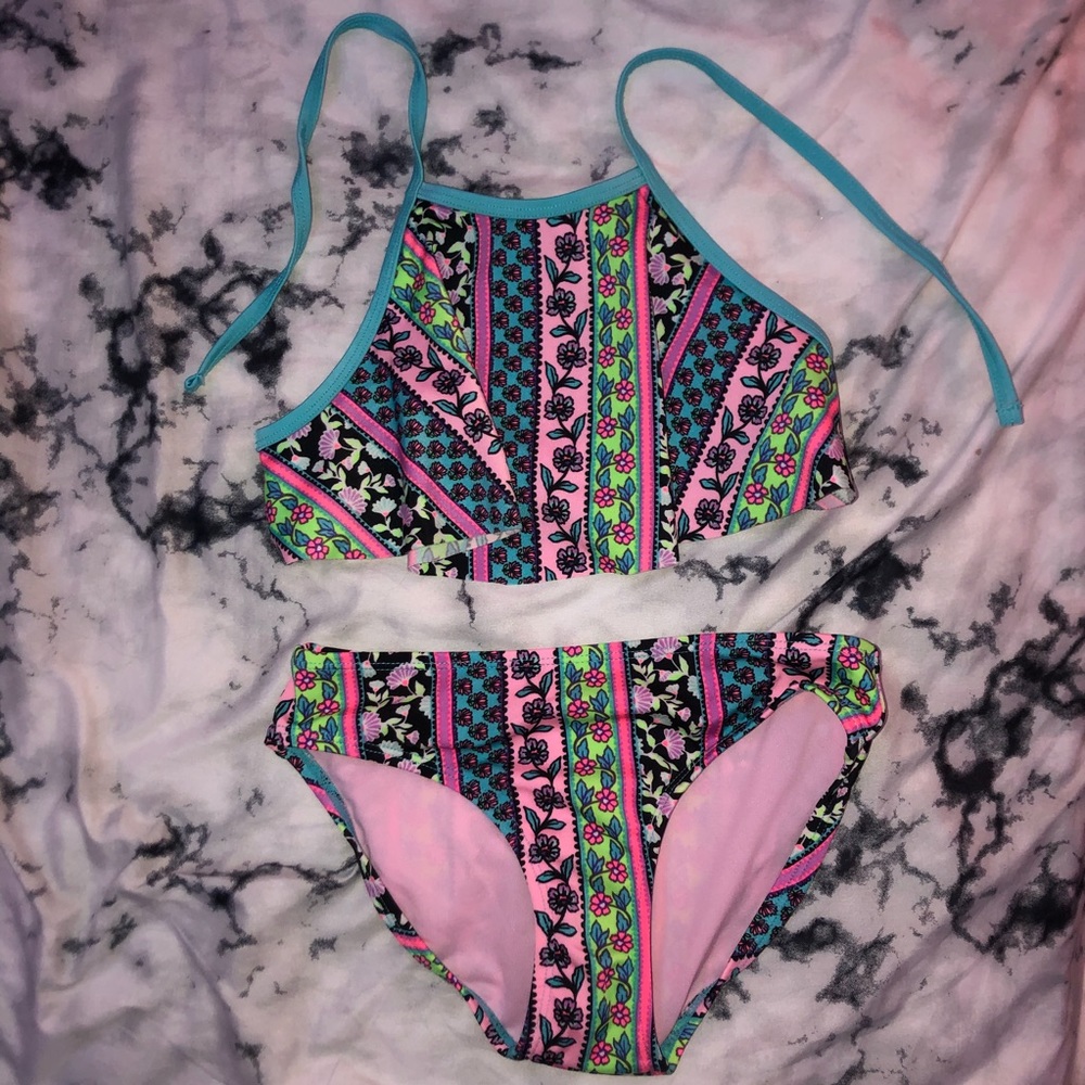 Girls’ Multicolor Floral Bathing suit/swimsuit